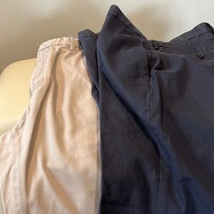 Two pairs of Banana Republic, dress cotton pants